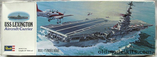 Revell 1/500 USS Lexington CVT16 Aircraft Carrier, H444 plastic model kit